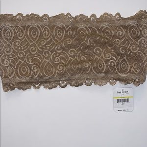 Free People Nude Lace Reversible Bandeau M/L
